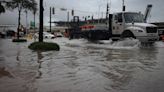 Rain is falling and streets are flooding in Miami. See for yourself what it looks like