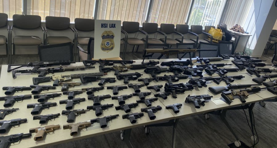 Authorities arrest man for having more than 60 firearms