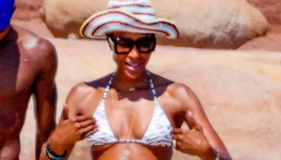 En fotos: Naomi Campbell disfrutó de las playas de Cerdeña y Cameron Díaz pasó una tarde en familia junto a Chris Pratt