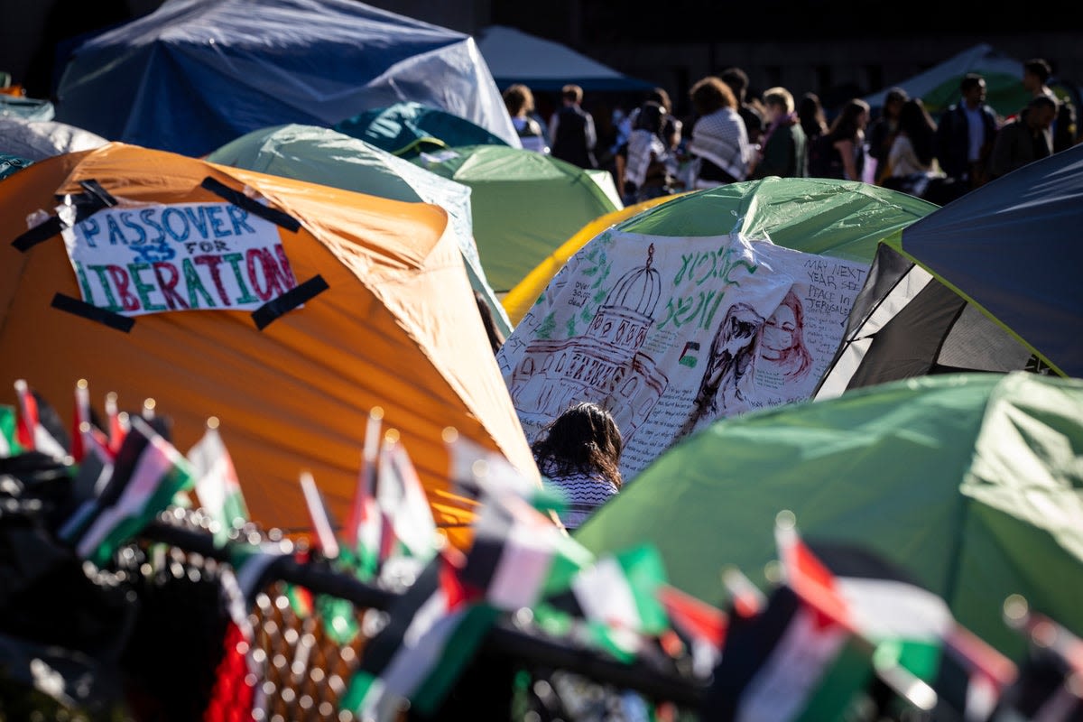 Columbia’s senate calls for investigation into university president over reaction to Gaza protests