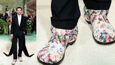 Josh O’Connor Leads the Floral Shoe Trend in Loewe Clogs for Met Gala 2024 Red Carpet