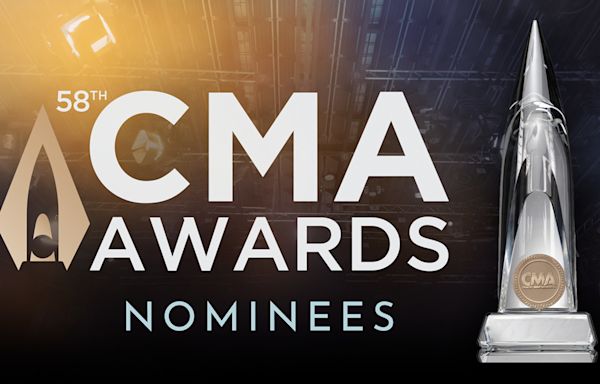 Here are the nominees for the 58th annual CMA Awards on ABC