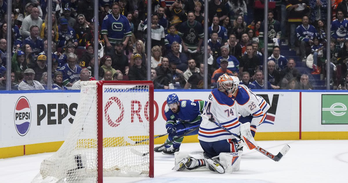 Canucks overcome 3-goal deficit to stun Oilers 5-4 in Game 1