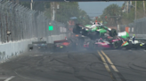 Massive crashes send 2 cars airborne in IndyCar St. Pete opener, and an (expletive)