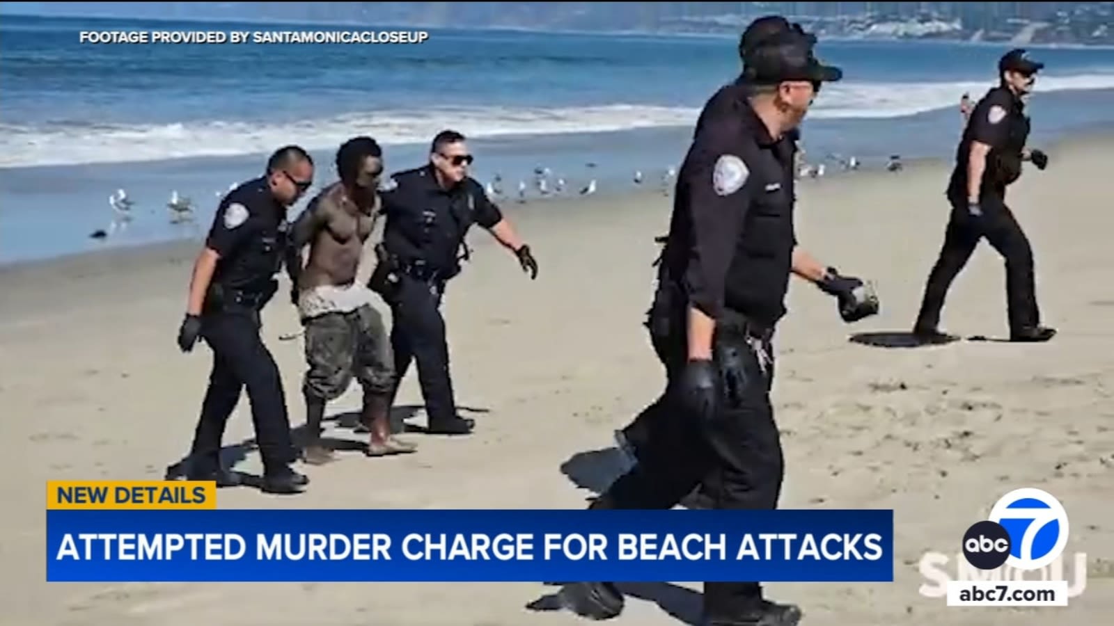 Homeless man charged with attempted murder, assault in attacks on women, teen at Santa Monica beach