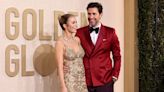 Emily Blunt and John Krasinski Looked Like Royalty on the Golden Globes Red Carpet