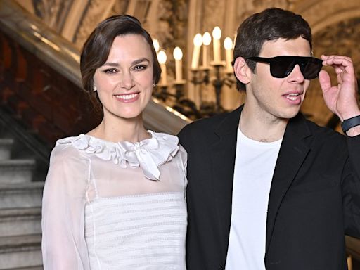 Keira Knightley is joined by husband James Righton at Chanel show