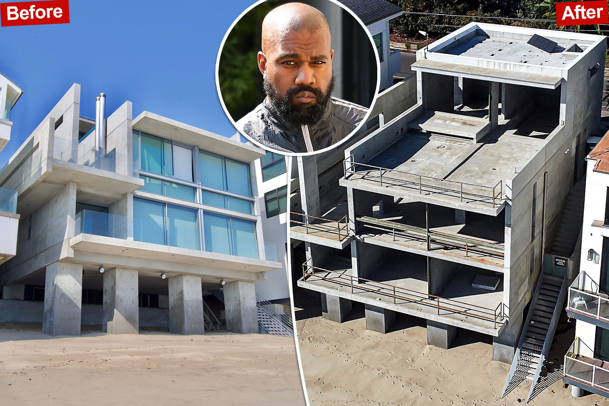 Kanye West gave Malibu home a makeunder — and devalued it by $14M