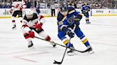 Devils can't find offense without Jack Hughes in 4-1 loss to Blues