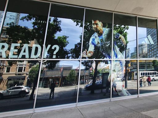 Adidas store at Robson and Burrard streets readying to open