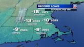 Record breaking temps and wind chills set this weekend in Mass