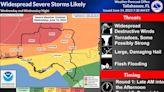 Heavy rain predicted — and tornadoes possible — throughout the day in Tallahassee area