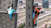 Man detained while climbing Buenos Aires skyscraper in Lionel Messi shirt
