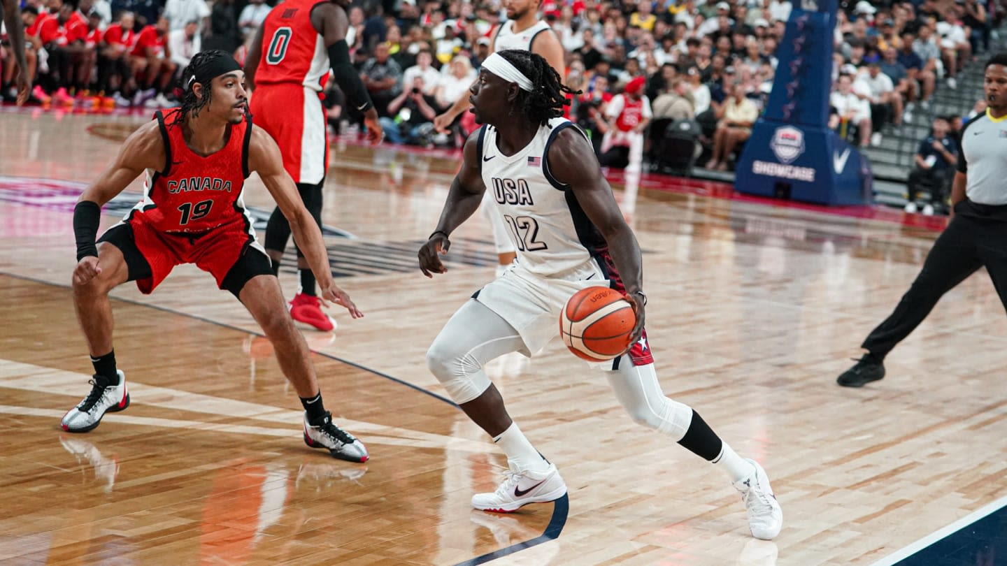 Indiana Pacers guard Andrew Nembhard scores 10 points to help Canada take down France in exhibition