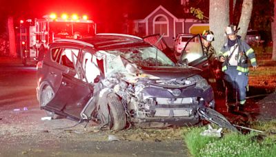 Mashpee crash: Car with 7 teens hits tree overnight, two in critical condition