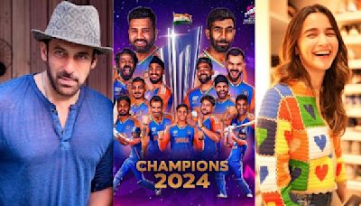 India Wins T20 World Cup 2024: Bollywood Stars Celebrates India's Victory; Salman Khan, Alia Bhatt & Others