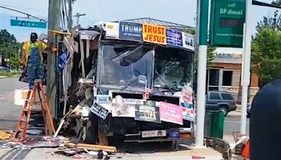 Pro-Trump ‘Trust Jesus’ Bus Crashes Ahead of Staten Island Rally