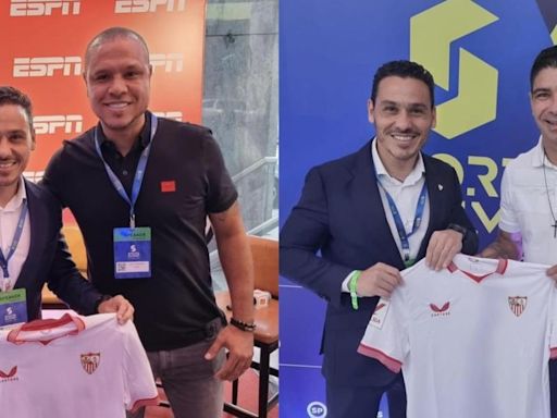 Del Nido Carrasco, en Brasil junto a las leyendas Luis Fabiano y Renato