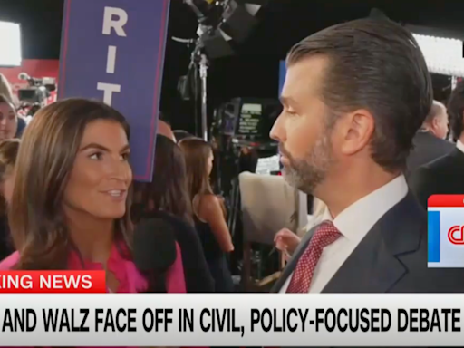 Don Jr gets into post-debate spat with CNN’s Kaitlan Collins over ‘Hitler’ comments