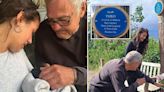 Village unveils a blue plaque for 'famous' cat killed by a car