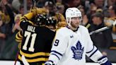 Grzelcyk breaks tie late, Bruins beat Maple Leafs 4-3