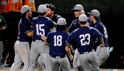 Oxford holds off Holy Cross rally in bottom 7th, holds on for Naugatuck Valley League baseball crown