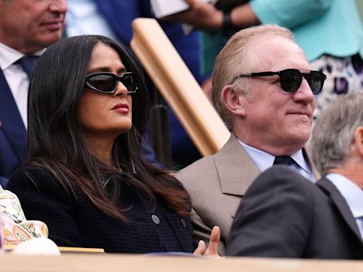 Salma Hayek and Francois-Henri Pinault among couples at day seven of Wimbledon