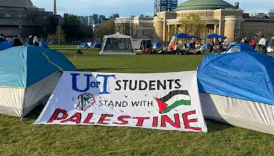 Videos | Estudiantes propalestinos acampan en Universidad de Toronto