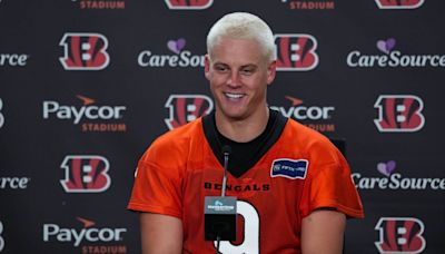 Joe Burrow haircut: Bengals QB says he got bleached blonde buzzcut because he 'got bored'