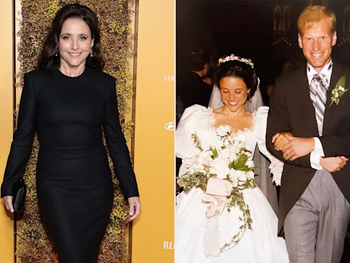 Julia Louis-Dreyfus on Her Princess Diana Inspired Wedding Gown and the Tiny Dolphin She Had Sewn Into the Dress!