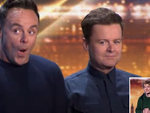 Britain’s Got Talent’s Ant McPartlin screams in terror as extreme act bounces over him and Dec in jaw-dropping audition