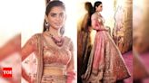 Anant weds Radhika: Is Isha Ambani's Tarun Tahiliani lehenga the new fashion statement? - Times of India