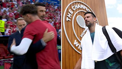 Novak Djokovic spotted at Serbia clash just hours after practising at Wimbledon