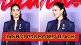 Janhvi Kapoor Looks Regal In Formals As She Promotes 'Ulajh' I WATCH - News18