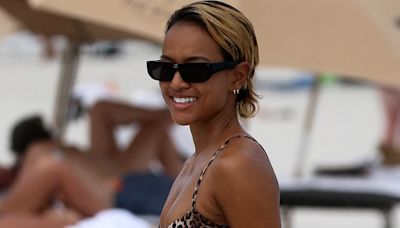 Karrueche Tran flaunts bombshell bikini body in Miami Beach