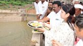 Srisailam water released through Pothireddypadu head regulator