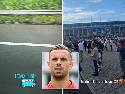 Henderson hires van and goes on 8-hour road trip to watch England in Euros final