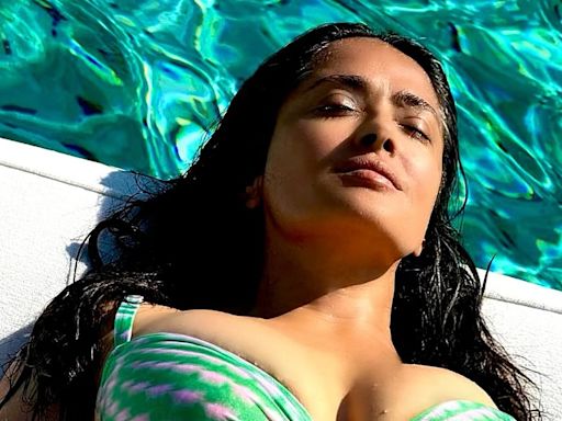 Salma Hayek, 57, sizzles in bikini as fans marvel in the comments