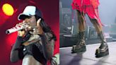 Doechii Goes Grunge in Distressed Platform Combat Boots at BET Experience 2024 in Los Angeles