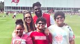 Pregnant Jordanna Barrett and Kids Visit Shaquil Barrett at Training Camp: 'Love You Daddio'