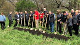 Ground broken Tuesday on new trail in Mason City