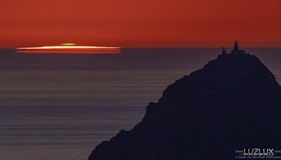 Un rayo verde de propiedades casi mágicas es captado desde las Islas Cíes: “Es un fenómeno muy difícil de ver”