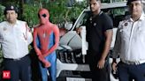 Delhi Police Arrest 'Spider Man' found riding on car bonnet in Dwarka - The Economic Times