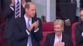 Prince William celebrates England equaliser against Switzerland in Euro 2024 quarter-final