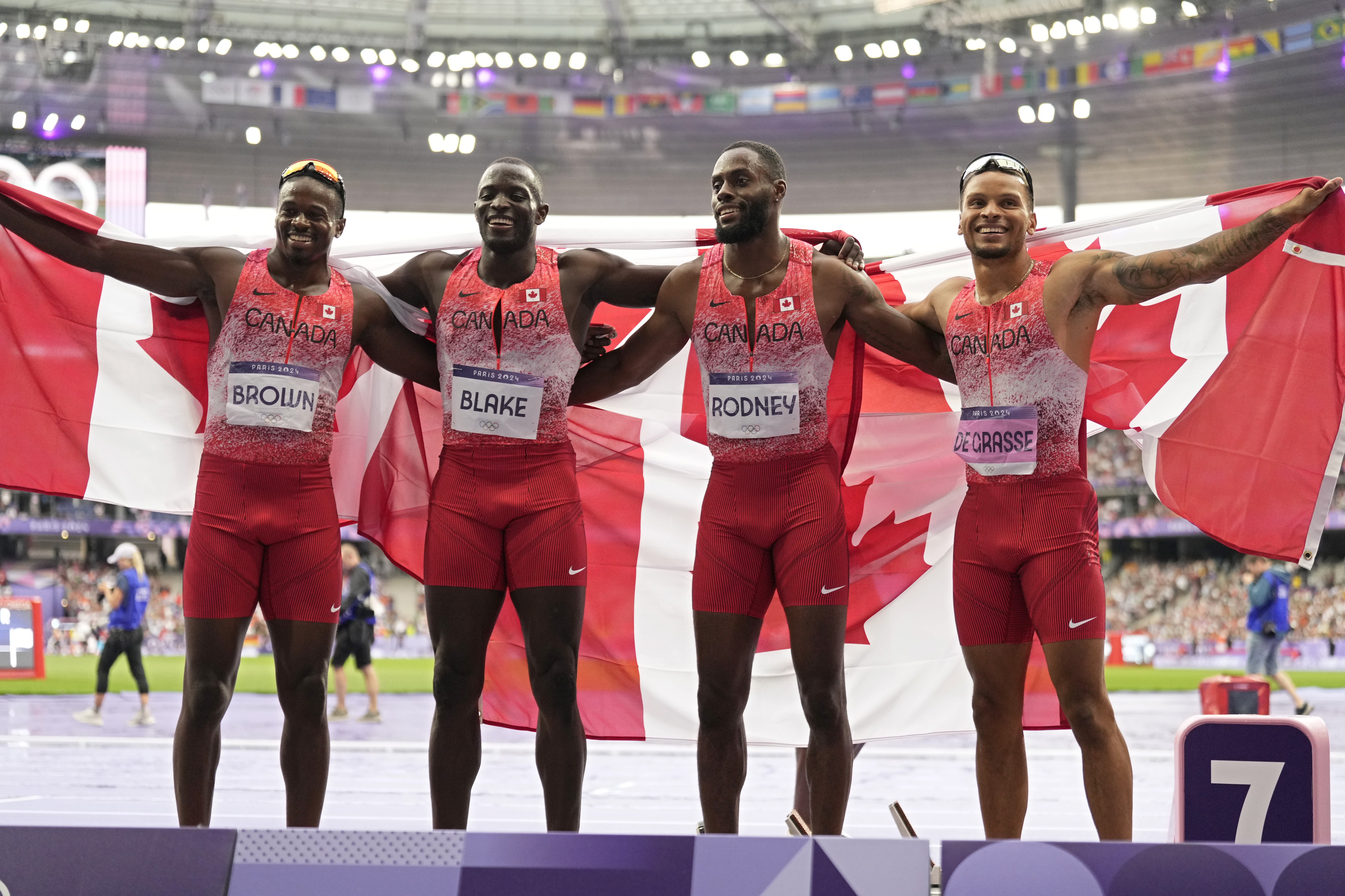 2024 Olympics: Canadians rejoice after De Grasse leads men's 4x100m relay team to shocking gold medal, as they silence Team USA, Noah Lyles