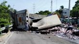 Rapiña de cervezas tras accidente en Isla Aguada