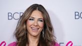 Elizabeth Hurley Wears Tiny White Bikini in Beach Video