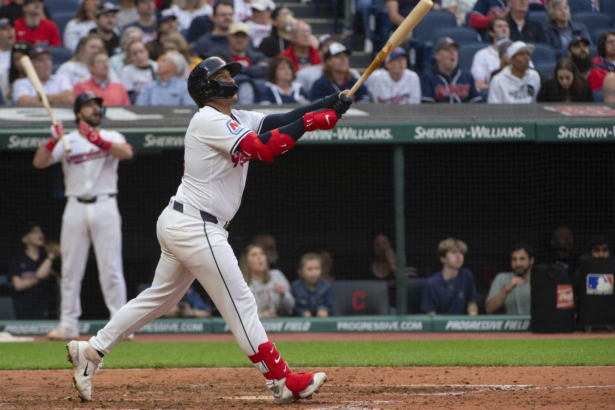 Bo Naylor hits his 1st career grand slam, Guardians beat Angels 7-1