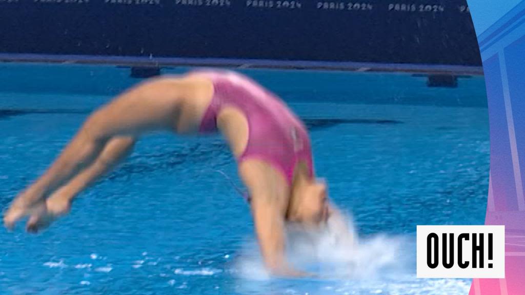 Paris 2024 Olympics video: Aranza Vazquez Montano scores no points with 'disastrous dive'