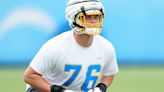 Joe Alt receiving first-team reps at right tackle, Trey Pipkins at right guard at Chargers OTAs